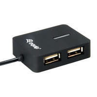 EQUIP USB elosztó-HUB, 4 port, USB 2.0, EQUIP "Life"