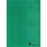 VICTORIA OFFICE Gyorsfűző, karton, A4, VICTORIA OFFICE, zöld (5db)