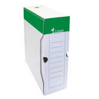 VICTORIA OFFICE Archiválódoboz, A4, 100 mm, karton, VICTORIA OFFICE, zöld-fehér