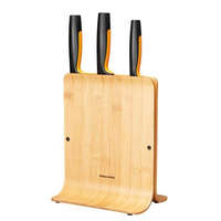 FISKARS Késblokk, bambusz, 3 késes, FISKARS "Functional Form™"