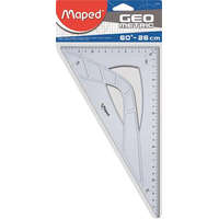 MAPED Háromszög vonalzó, műanyag, 60°, 26 cm, MAPED "Geometric"
