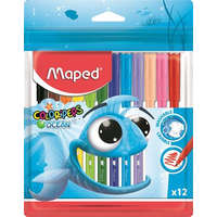 MAPED Filctoll készlet, 2 mm, kimosható, MAPED "Color&#039;Peps Ocean", 12 különböző szín