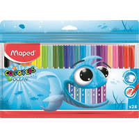 MAPED Filctoll készlet, 2 mm, kimosható, MAPED "Color&#039;Peps Ocean", 24 különböző szín