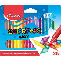 MAPED Zsírkréta, MAPED "Color&#039;Peps Wax", 18 különböző szín