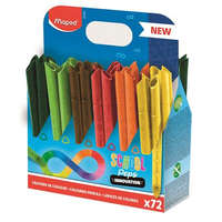 MAPED Színes ceruza készlet, ceruzatartó, háromszögletű, MAPED "Color&#039;Peps INFINITY", 72 darabos készlet