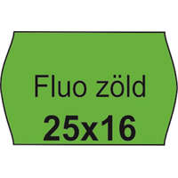. Árazószalag, 25x16 FLUO zöld