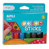 APLI Tempera kréta készlet, APLI Kids "Color Sticks", 6 különböző szín
