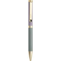 FILOFAX Golyóstoll, 1,0 mm, arany színű klip, pasztell színű tolltest, FILOFAX "Norfolk", fekete