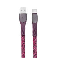 RIVACASE Usb kábel, USB - USB-C, 1,2 m, RIVACASE "PS6102", piros