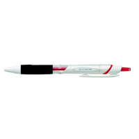 UNI Golyóstoll, 0,35 mm, nyomógombos, fehér tolltest, UNI "SXN-155 Jetstream", piros