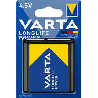 VARTA Elem, 3LR12 lapos elem, 4,5 V, 1 db, VARTA "Longlife Power"