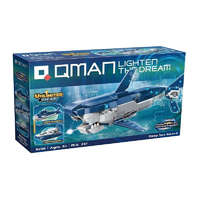 QMAN QMAN® 42113 | legó-kompatibilis építőjáték | 237 db építőkocka | 3 az 1-ben Cápa, tengeralattjáró vagy járőrhajó