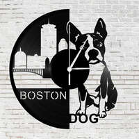  Bakelit óra - Boston Terrier, Bakelit óra - Boston Terrier