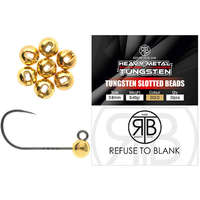 Refuse to Blank RTB Tungsten Slotted Beads - Gold - 0,4gr - 10db