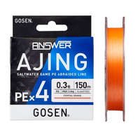 Gosen Gosen Answer Ajing PE X4 - PE 0.25 - 150m - 0.082mm - Cocktail Orange