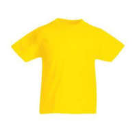 Fruit of the Loom Fruit of the Loom F37 környakas gyerek póló, Kids Valueweight T, Yellow