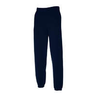 Fruit of the Loom Fruit of the Loom F52 zsebes jogging alsó, ELASTICATED CUFF JOG PANTS, Deep Navy - M