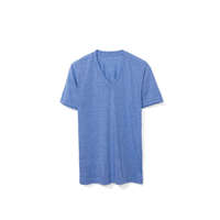 American Apparel American Apparel uniszex tri-blend V-nyakú póló, AATR461 rövid ujjú, Athletic Blue-L