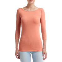 Anvil Női sztreccs póló, 3/4 ujjú, Anvil ANL2455, Terracotta-2XL