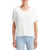 Anvil Rövid ujjú Női póló, Anvil ANL36PV, hátul hosszított ívelt alj, White-L