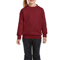 Gildan Gildan kereknyakú gyerek pulóver, GIB18000, Garnet-XS