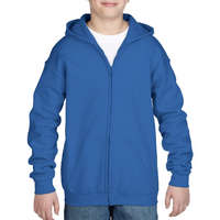 Gildan Gildan cipzáras-kapucnis gyerek pulóver, GIB18600, Royal-XL