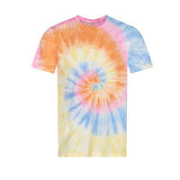 Just Ts Batikolt rövid ujjú póló, Just Ts JT022, Tie-Dye Swirl-L