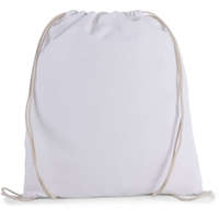 Kimood Kimood kisméretű tornazsák-hátizsák organikus pamutból KI0147, White