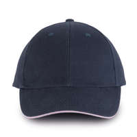 K-UP Baseball sapka, KP011, 6 paneles, Navy/Pink