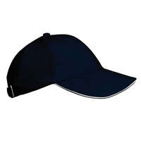 K-UP 6 paneles gyerek baseball sapka, KP042, fém csatos, Navy/White