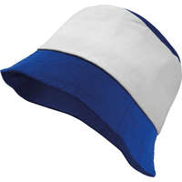 K-UP Pamutvászon kalap, KP125, Royal Blue/White