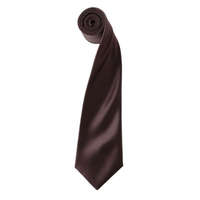 Premier Premier szatén 144 cm-es férfi nyakkendő PR750, Brown