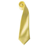 Premier Premier szatén 144 cm-es férfi nyakkendő PR750, Lemon