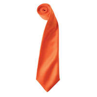 Premier Premier szatén 144 cm-es férfi nyakkendő PR750, Orange