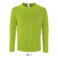 SOL&#039;S SOL&#039;S hosszú ujjú férfi sport póló SO02071, Neon Green-L