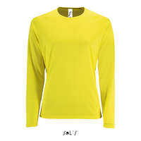 SOL&#039;S SOL&#039;S Női hosszú ujjú sport póló SO02072, Neon Yellow-XS