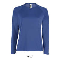 SOL&#039;S SOL&#039;S Női hosszú ujjú sport póló SO02072, Royal Blue-XS