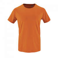 SOL&#039;S SOL&#039;S organikus kereknyakú rövid ujjú férfi póló SO02076, Orange-L