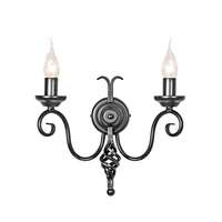 Elstead Elstead HARLECH fekete falikar (ELS-HR2A-BLACK) E14 2 izzós IP20