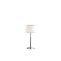 Ideal Lux Ideal Lux HILTON TL2 fehér-króm asztali lámpa (IDE-075532) E14 2 izzós IP20