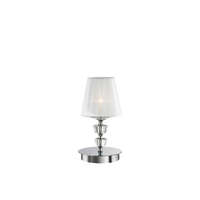 Ideal Lux Ideal Lux PEGASO TL1 SMALL króm-fehér asztali lámpa (IDE-059266) E14 1 izzós IP20