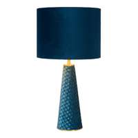 Lucide Lucide Velvet kék asztali lámpa (LUC-10501/81/37) E27 1 izzós IP20