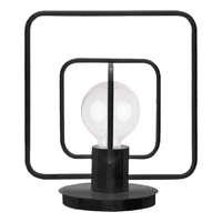 Sigma Sigma AURA KWADRAT fekete asztali lámpa (SIG-50082) E27 1 izzós IP20