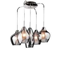 Azzardo Azzardo Amber Milano króm függesztett lámpa (AZ-0722) G9 5 izzós IP20