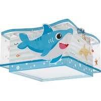 Dalber Dalber Little Shark fehér-kék gyerek mennyezeti lámpa (DA-63476) E27 2 izzós IP20