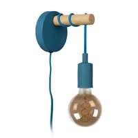 Lucide Lucide Pola kék-barna gyerek fali lámpa (LUC-08227/01/35) E27 1 izzós IP20