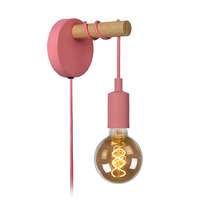 Lucide Lucide Pola pink-barna gyerek fali lámpa (LUC-08227/01/66) E27 1 izzós IP20