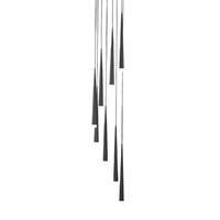 Luxera Luxera Ebony króm-fekete függesztett lámpa (LUX-48005) G9 8 izzós IP20