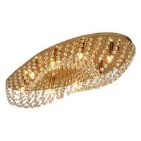 Luxera Luxera Elipthon arany-átlátszó kristály mennyezeti lámpa (LUX-62440) G9 8 izzós IP20