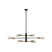 Nowodvorski NOWODVORSKI ROTOR fekete függesztett lámpa (TL-7937) E27 6 izzós IP20